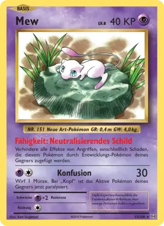 Sammelkarte Mew