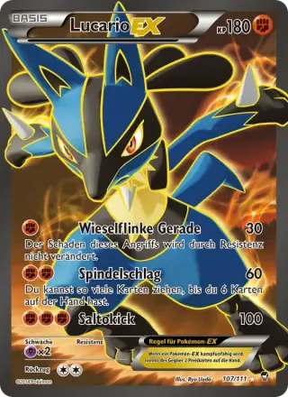 Sammelkarte Lucario EX