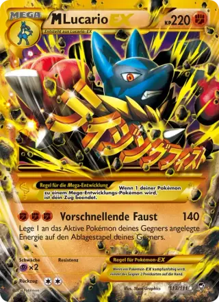 Sammelkarte M Lucario EX