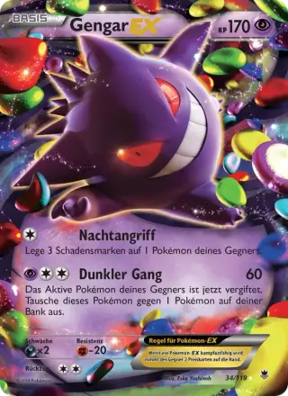 Sammelkarte Gengar EX