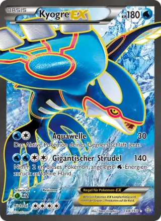 Sammelkarte Kyogre EX