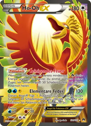 Sammelkarte Ho-Oh EX