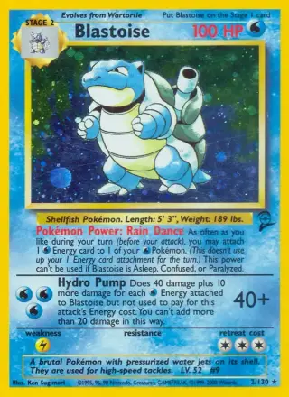 Sammelkarte Blastoise