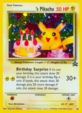 Sammelkarte S Pikachu