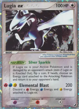 Sammelkarte Lugia-ex