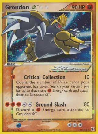 Sammelkarte Groudon *