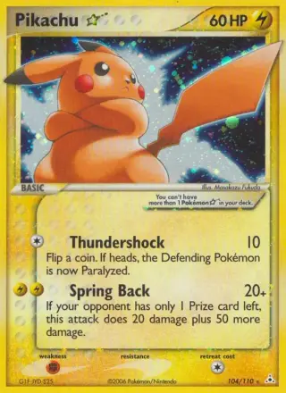 Sammelkarte Pikachu *