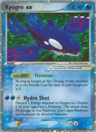 Sammelkarte Kyogre-ex