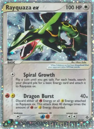 Sammelkarte Rayquaza-ex