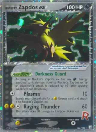 Rocket's Zapdos ex 106