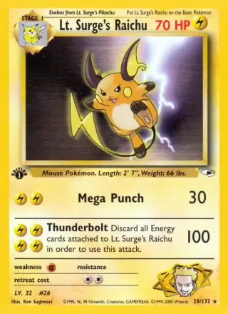 Lt. Surge's Raichu 28