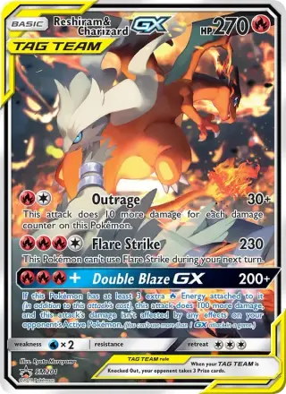 Reshiram & Glurak GX SM201