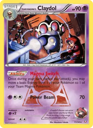 Team Magma's Claydol 11