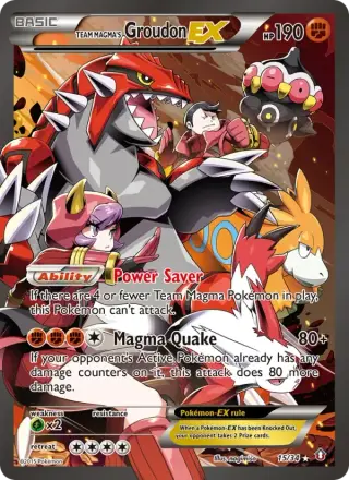 Sammelkarte Team Magma's Groudon EX