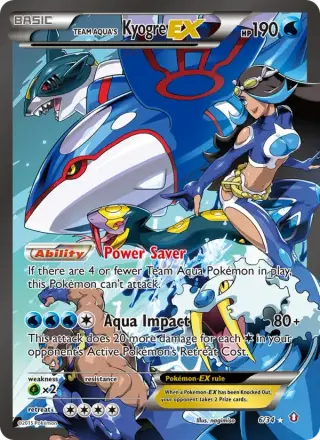 Sammelkarte Team Aqua's Kyogre EX