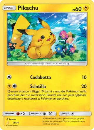 Sammelkarte Pikachu