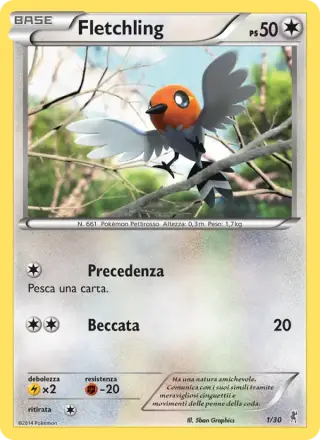 Sammelkarte Fletchling